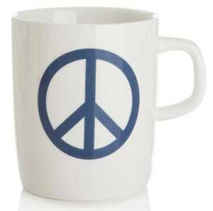 mug peace bleu
