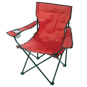 chaise de camping rouge
