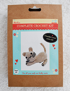 kit crochet diy chaton mignon