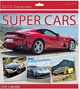 calendrier voitures super cars 2019