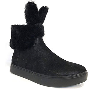chaussures lapin noir