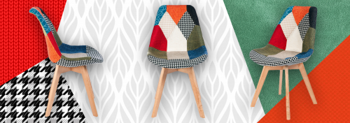 chaises patchwork